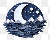 PNG  Night moon astronomy nature. AI generated Image by rawpixel.