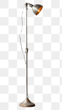 PNG Vintage floor lamp lampshade lighting metal. 