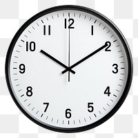 PNG Wall clock white white background deadline. 