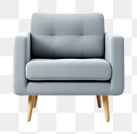 PNG Arm chair furniture armchair white background. 