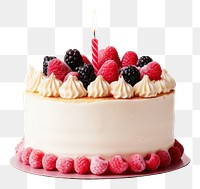 PNG Birthday cake raspberry dessert cream. 