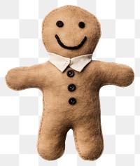 PNG Felted Ginger-man gingerbread cookie plush. 