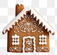 PNG Gingerbread house cookie confectionery architecture. 