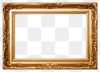 PNG Golden picture Frame backgrounds frame white background