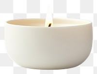 PNG Candle ceramic white bowl. 