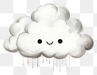 PNG Raining cloud drawing sketch white. 