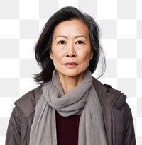 PNG Serious mature asian woman portrait serious adult. AI generated Image by rawpixel.