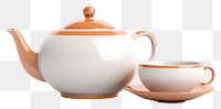 PNG Teapot cup mug white background. AI generated Image by rawpixel.