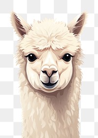 PNG Alpaca alpaca mammal animal. 