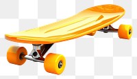 PNG Skateboard white background skateboarding skateboarder. AI generated Image by rawpixel.