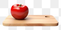 PNG Chopping board vegetable tomato plant. 