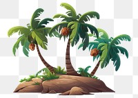 PNG Tropical island tree outdoors tropics. AI generated Image by rawpixel.