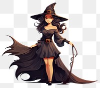 PNG  Witch adult white background publication. AI generated Image by rawpixel.