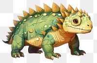 PNG  Dinosaur reptile cartoon animal. AI generated Image by rawpixel.