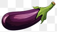 PNG Eggplant vegetable cartoon food. 