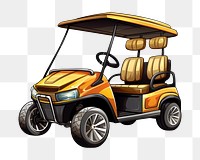 PNG Golf car vehicle cartoon wheel. AI generated Image by rawpixel.