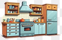 PNG Kitchen refrigerator appliance furniture. 