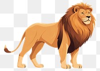 PNG Lion cartoon mammal animal. AI generated Image by rawpixel.