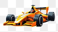 PNG Racing car vehicle cartoon. 