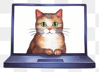 PNG A cat playing a social media animal computer mammal. 