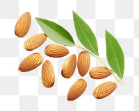 PNG Almonds almond food seed. 