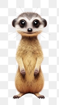 PNG Meerkat animal wildlife cartoon. 