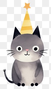 PNG Cat cartoon animal cute. AI generated Image by rawpixel.