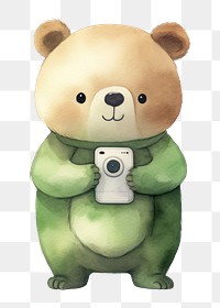 PNG Bear cartoon cute toy. 