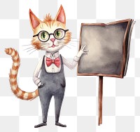 PNG Cat blackboard cartoon mammal. 