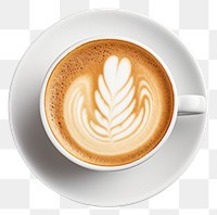 PNG Cup cappuccino coffee latte. AI generated Image by rawpixel.