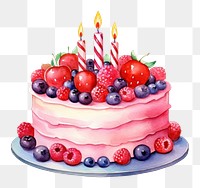 PNG Birthdaycake celebration blueberry dessert. AI generated Image by rawpixel.