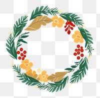 PNG A Christmas wreath decoration christmas pattern. AI generated Image by rawpixel.