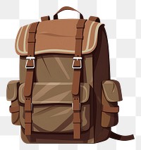 PNG A bagpack traveller backpack white background suitcase. AI generated Image by rawpixel.