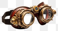 PNG Steampunk goggles jewelry white background accessories