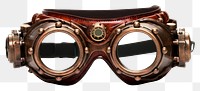 PNG Steampunk goggles white background accessories sunglasses