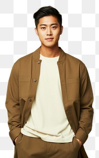 PNG Asian man wearing minimal style outfit portrait adult photo. 