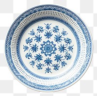 PNG A white dinner plate porcelain pattern blue