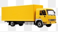 PNG Parcel transport truck vehicle van white background. AI generated Image by rawpixel.