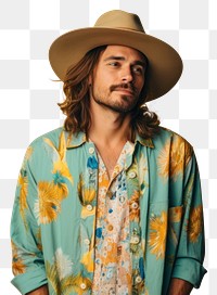 PNG Man wearing boho style outfit portrait adult individuality. AI generated Image by rawpixel.