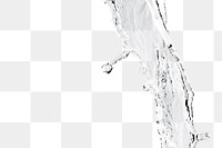 Pouring water png, splashing liquid clip art