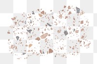 PNG Terrazzo pattern effect, transparent background