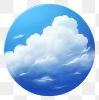 PNG Sky sphere cloud blue. 