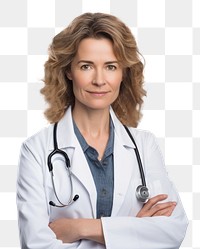 PNG Stethoscope doctor adult white background