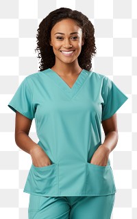 PNG Nurse transparent background stethoscope turquoise