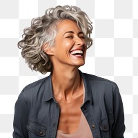 PNG Laughing adult smile accessories. AI generated Image by rawpixel.