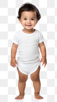 PNG Portrait standing t-shirt baby. 