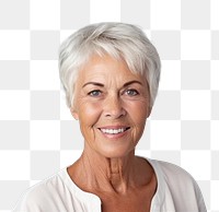 PNG Portrait adult women smile. 