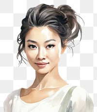 PNG Middle-aged Asian portrait adult individuality. AI generated Image by rawpixel.