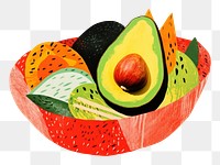 PNG Avocado fruit plant food. AI generated Image by rawpixel.