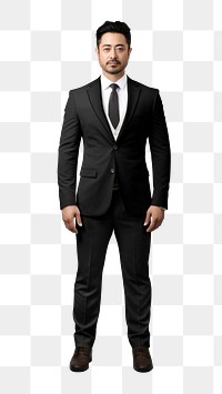 Men's business suit png, transparent background